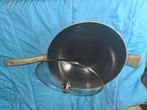 Goede wokpan met deksel 36 cm, Ophalen of Verzenden, Wok