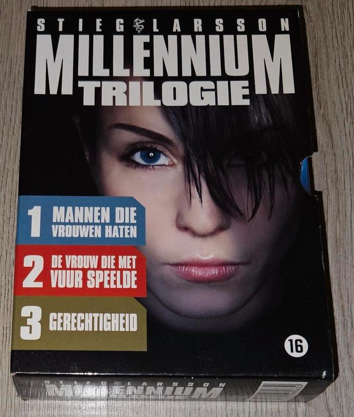 Stieg Larsson Millennium Trilogie - 3DVD Boxset, Cd's en Dvd's, Dvd's | Thrillers en Misdaad, Zo goed als nieuw, Detective en Krimi