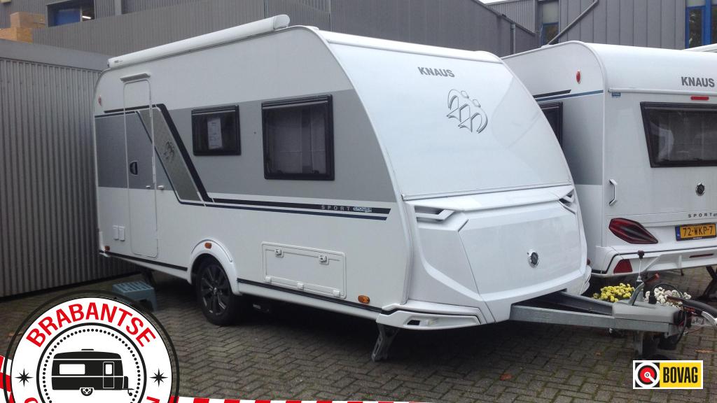 Knaus Sport E-Power Selection 420 QD Volledig elektrisch, Caravans en Kamperen, Caravans, Treinzit, Tot en met 3, Schokbreker