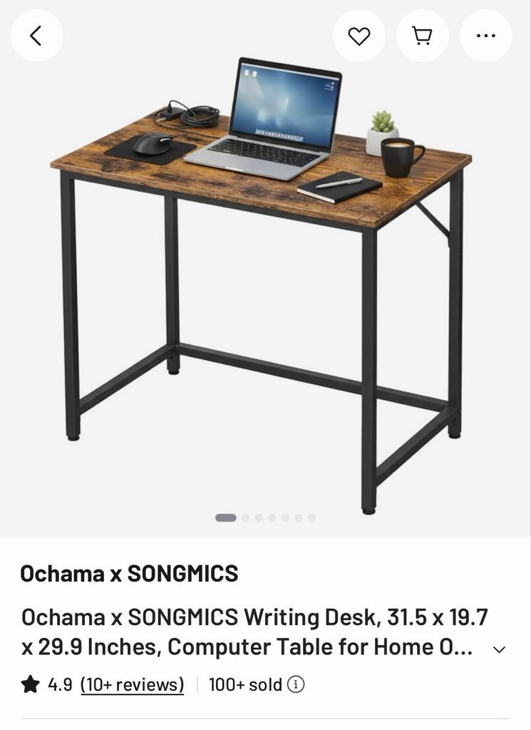 Modern Table (self-assembled), Ophalen, Hout, Overige merken, Computerbureau