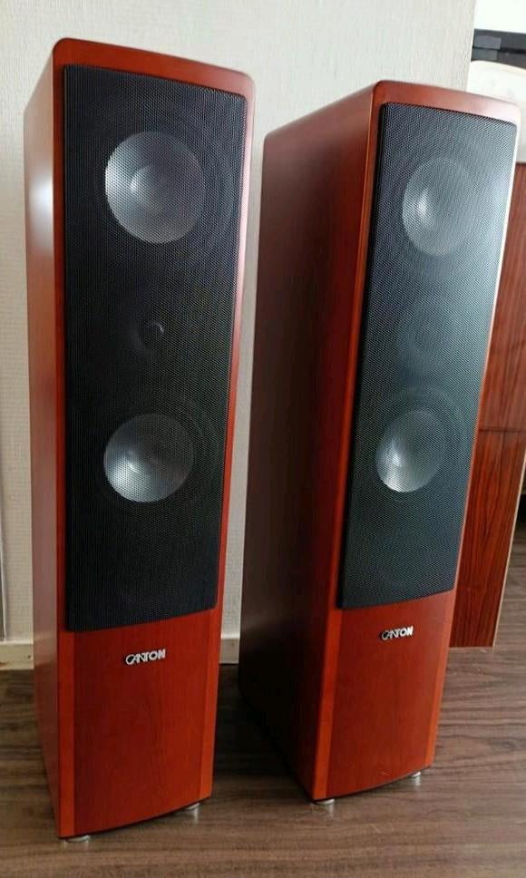 Canton Ergo 670 DC Vloerstaande Luidsprekers, Zo goed als nieuw, 120 watt of meer, Front, Rear of Stereo speakers, Ophalen
