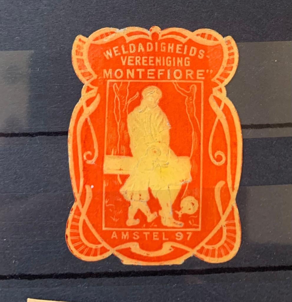 Sluitzegel Weldadigheids ver Montefiore, Verzenden, T/m 1940, Gestempeld