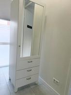 Ikea Wit Platsa Kast met spiegeldeur, 3 lades (60x58x190cm), Ophalen, Gebruikt, 50 tot 100 cm, Met lade(s)