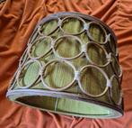Lampenkap Bamboe Rotan met jute - Jaren 70 Vintage Retro, Ophalen of Verzenden, Stof