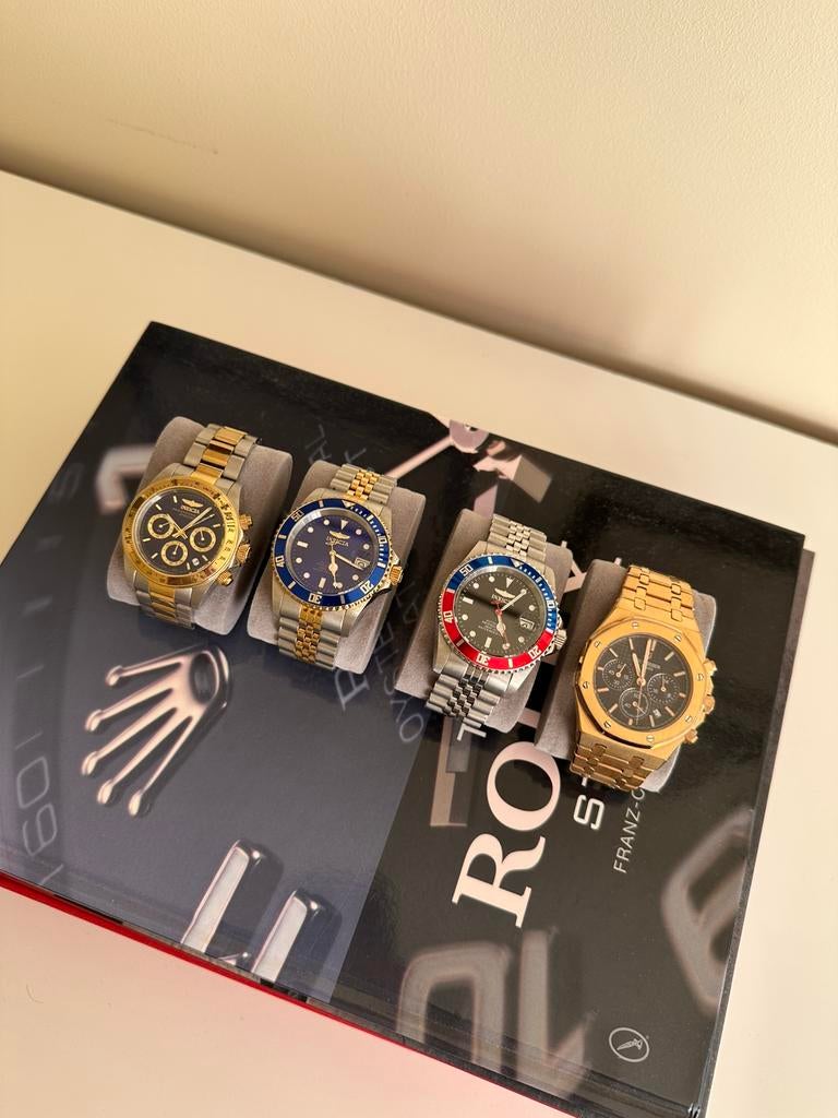 Invicta horloges te koop!, Ophalen of Verzenden, Zo goed als nieuw, Staal, Overige merken