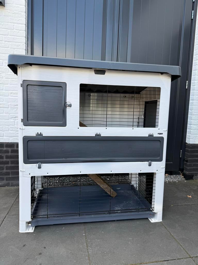 Konijnhok ferplast, Dieren en Toebehoren, Knaagdieren en Konijnen | Hokken en Kooien, 110 cm of meer, Ophalen of Verzenden, Zo goed als nieuw