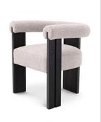 3 EICHHOLTZ stoelen 'Percy' bouclé grijs, Ophalen, Drie, Zo goed als nieuw, Stof