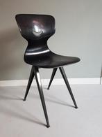 Industriële GALVANITAS stoel Zwart - Vintage jaren 60-70, Zwart, Ophalen of Verzenden, Industrieel Vintage, Eén