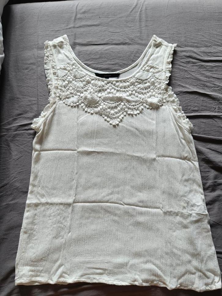 Top dames Vero Moda XL wit, Kleding | Dames, Tops, Gedragen, Maat 46/48 (XL) of groter, Wit, Zonder mouw, Ophalen of Verzenden