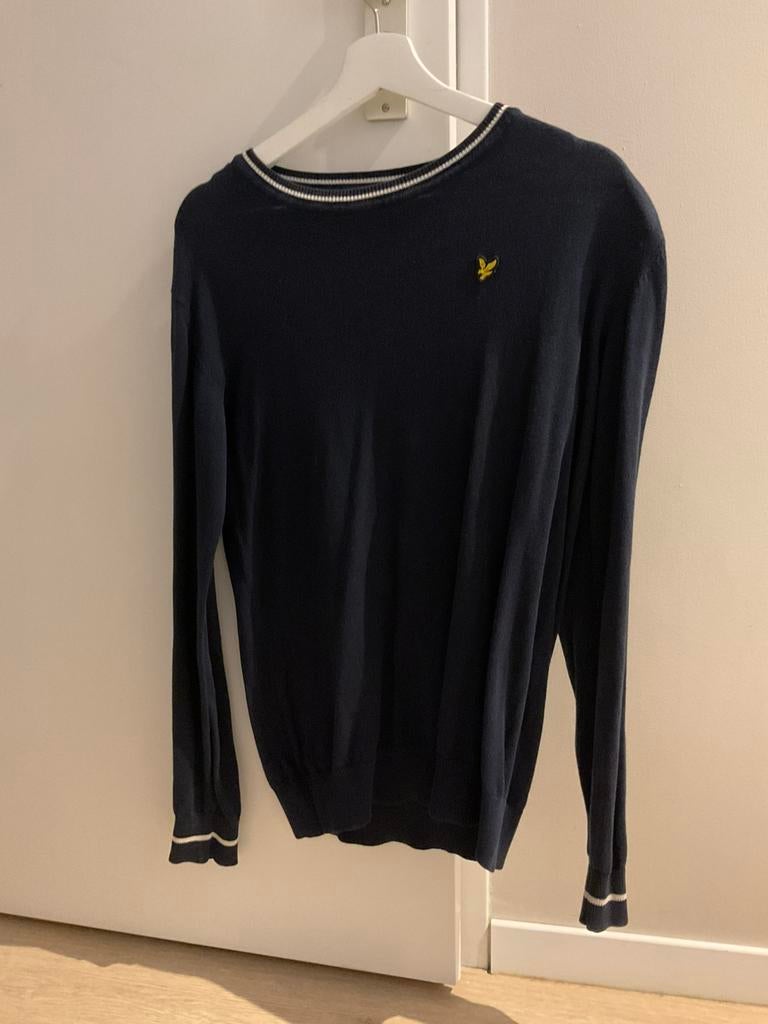 Lyle & Scott trui donkerblauw maat 164/176/XS/S, Ophalen of Verzenden, Zo goed als nieuw