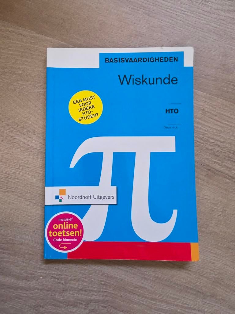 Basisvaardigheden Wiskunde HTO - Noordhoff Uitgevers, Boeken, Zo goed als nieuw, Noordhoff Uitgevers, Beta, HBO