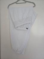 54 56 Wijde linnen pofbroek wit, Kleding | Dames, Grote Maten, Verzenden, Zo goed als nieuw, Wit, Broek of Spijkerbroek