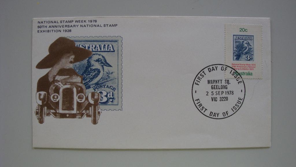 Eerstedagenvelop FDC Australie National stamp week 1978, Postzegels en Munten, Postzegels | Eerstedagenveloppen, Ophalen of Verzenden