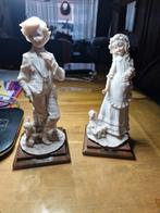 Twee A. Belcari beelden, jongen en meisje, Verzamelen, Beelden en Beeldjes, Ophalen, Zo goed als nieuw, Mens