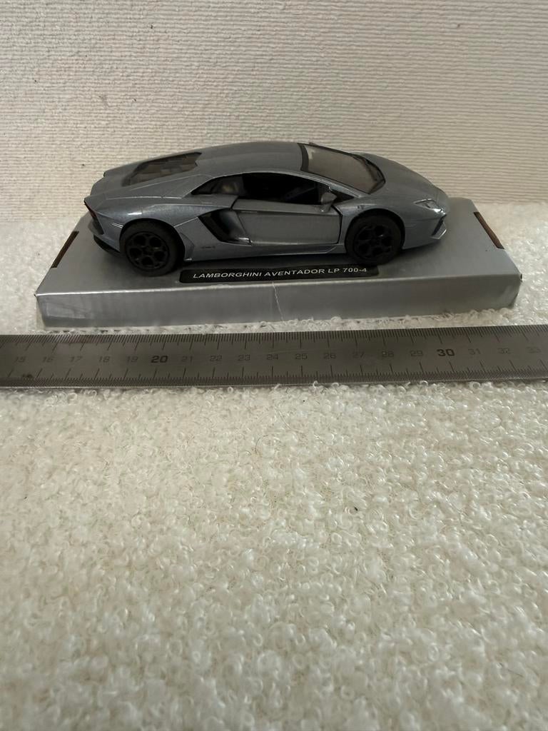 Lamborghini Aventador LP 700-4 Miniatuurmodel - Grijs, Ophalen of Verzenden, Gebruikt, Auto, Overige merken