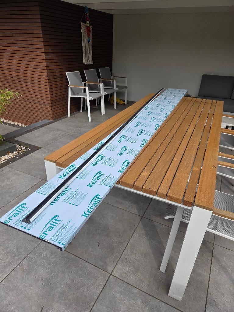 Keralit dakrand 30 cm bij 302cm + profiel, Ophalen, Nieuw