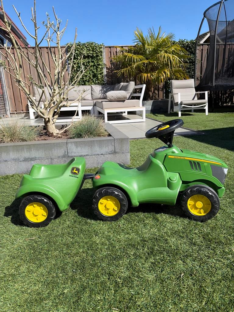 Rolly toys John Deere tractor met aanhanger, Kinderen en Baby's, Ophalen, Zo goed als nieuw