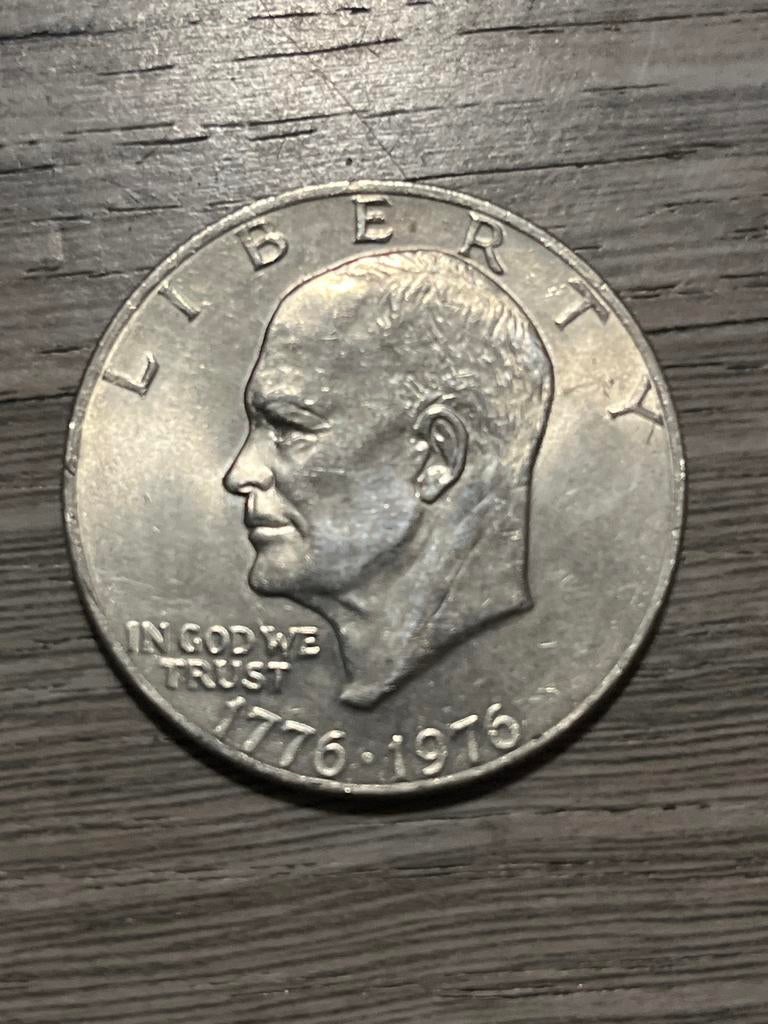 Munt Eisenhower Dollar Bicentennial Munt, Postzegels en Munten, Ophalen of Verzenden, Noord-Amerika, Losse munt