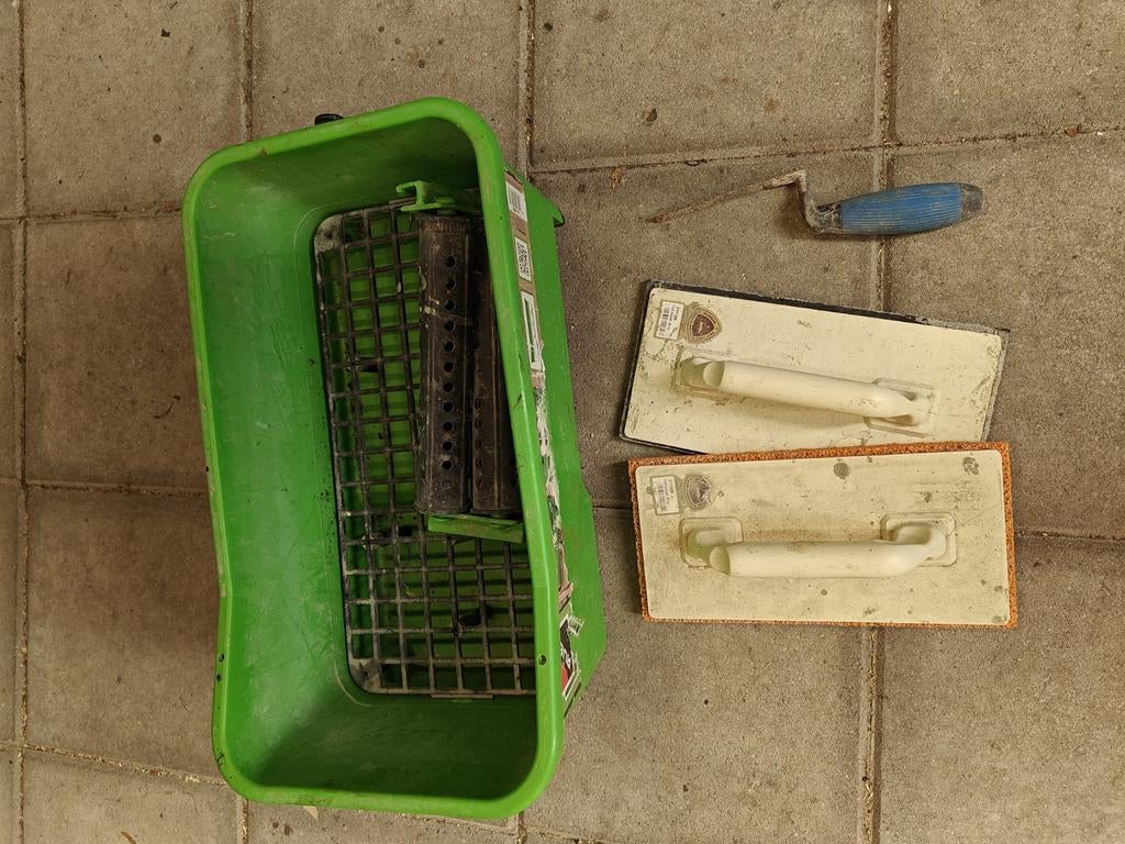 Voegbak en gereedschap voor tegelwerk, Doe-het-zelf en Verbouw, Gereedschap | Handgereedschap, Ophalen, Gebruikt