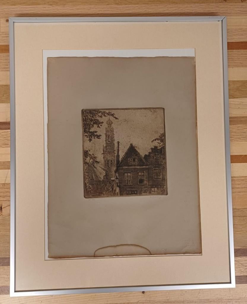 Ets Walter Zeising (1876-1933) - 38/60, Antiek en Kunst, Kunst | Etsen en Gravures, Ophalen of Verzenden