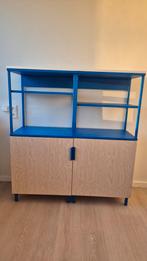 Ikea Platza Regal Kast Blauw Wit Hout, Ophalen, Zo goed als nieuw