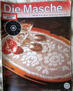 2 bladen :  - kunsthaken Die Masche nr. 3 en nr. 34, Verzenden, Gebruikt, Haken, Patroon of Boek