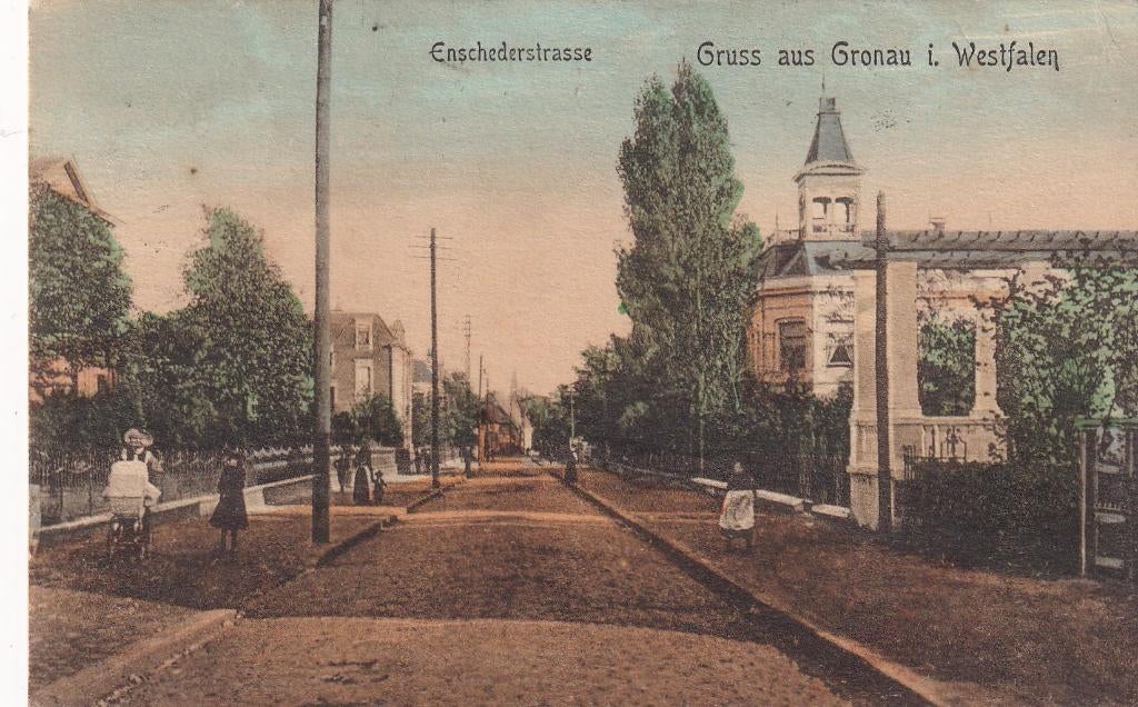 Gronau, Enschede, Losser., Verzamelen, Ansichtkaarten | Buitenland, Verzenden, Voor 1920, Gelopen, Duitsland