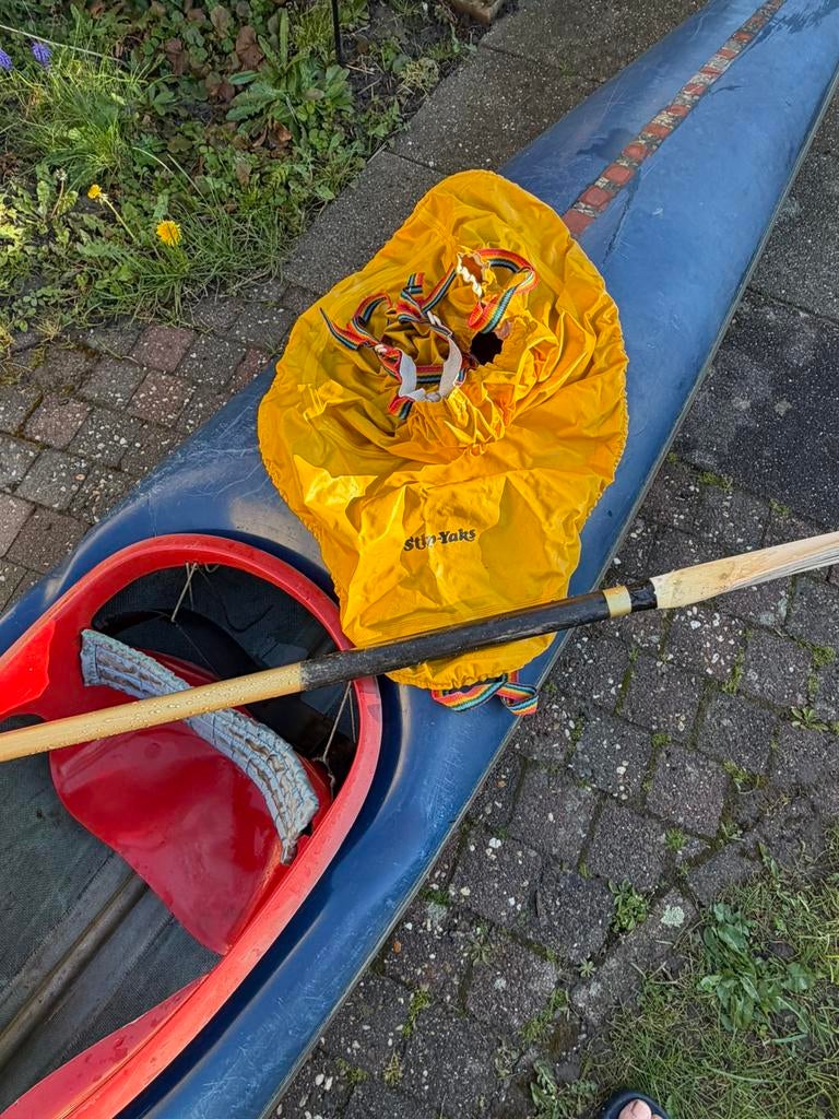 Kayak, Stipyaks Verdon met peddel, spatzeil en zwemvest, Ophalen, Gebruikt, 1-persoons
