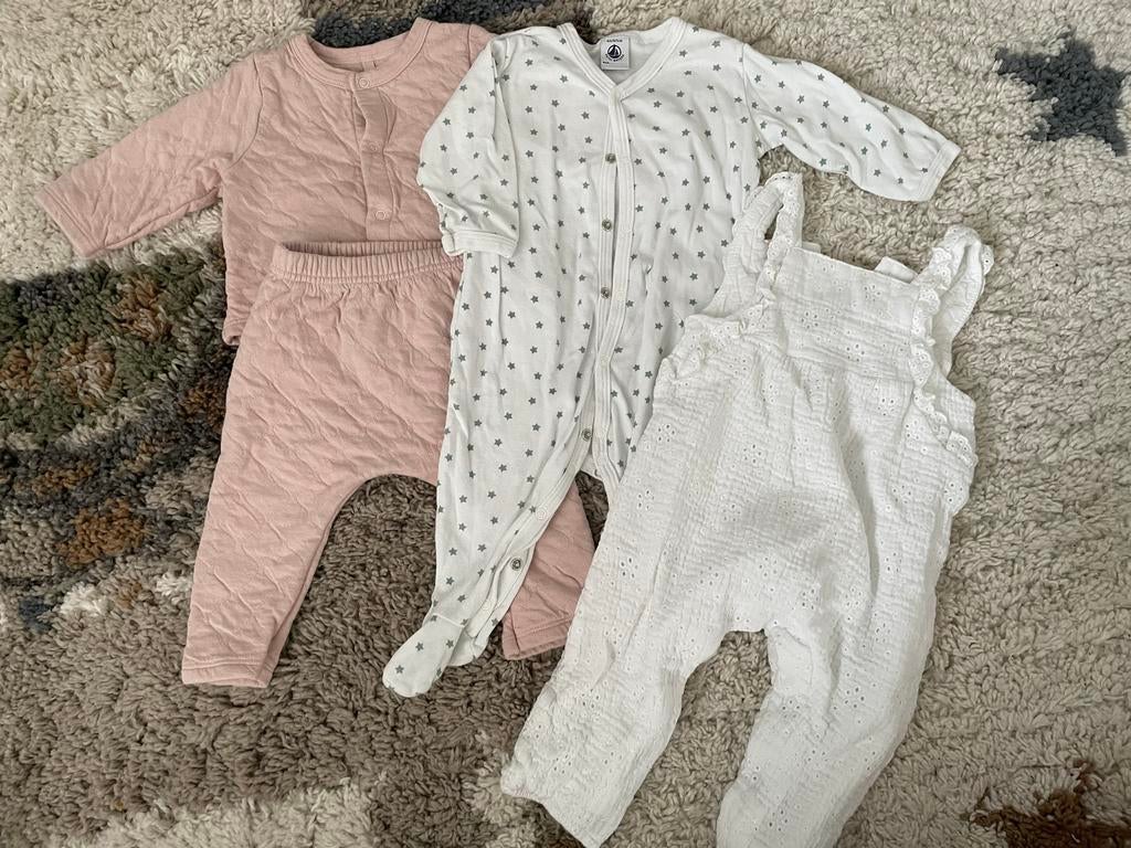 Petit Bateau pyjama en Zara baby jumpsuit 6 maanden, Ophalen, Gebruikt, Jongetje of Meisje