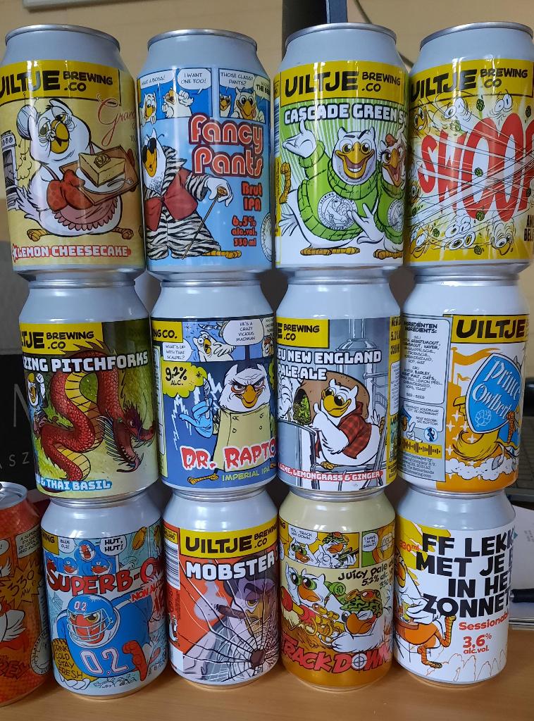 lege blikjes uiltje bier, Verzamelen, Blikken, Ophalen, Gebruikt, Overige