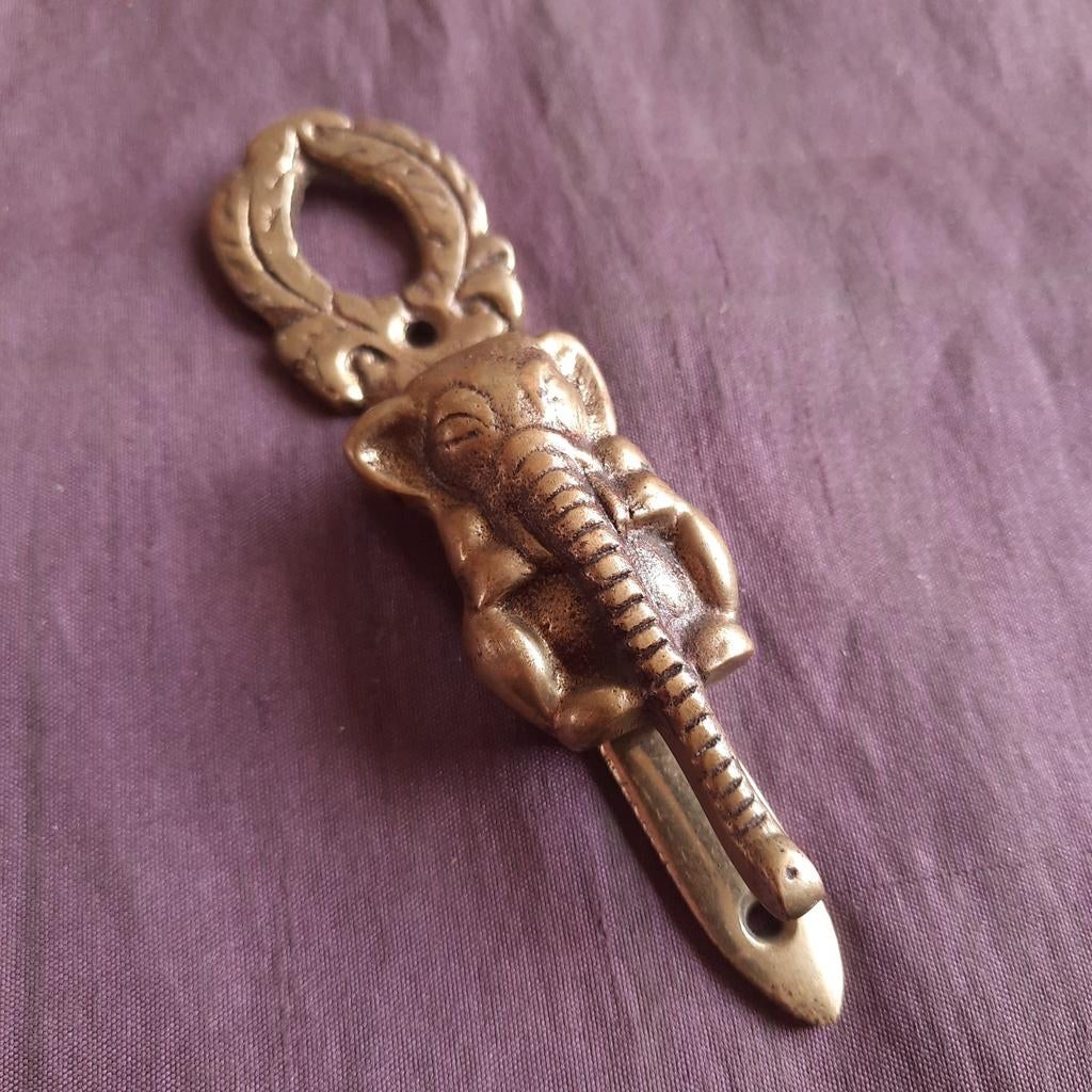 Deurklopper Olifant English Brass, Antiek en Kunst, Antiek | Koper en Brons, Verzenden
