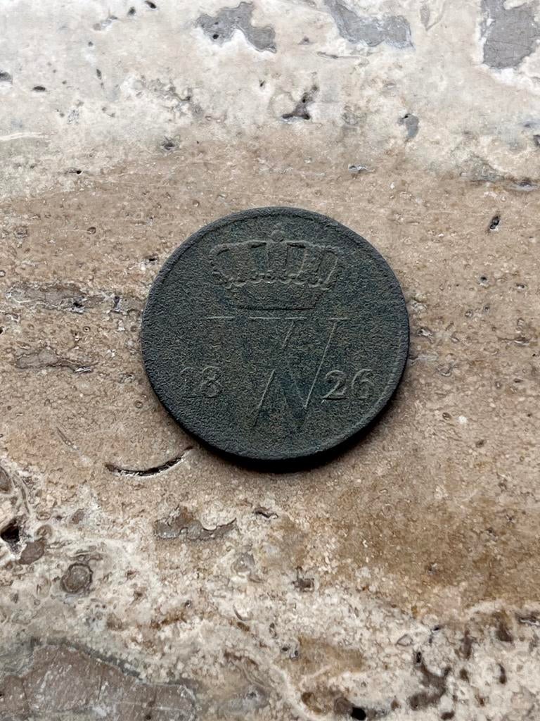 1 cent 1826 U Willem I, Ophalen of Verzenden, Koning Willem I, 1 cent, Losse munt