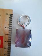 Ti sento xl hanger + clipring grijs/paars, Ophalen of Verzenden, Zo goed als nieuw, Zilver, Zilver