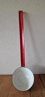Rood emaille soeplepel, Antiek en Kunst, Ophalen of Verzenden