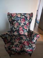 IKEA Strandmon fauteuil bloemenprint, Ophalen, Cool!, 75 tot 100 cm, Zo goed als nieuw