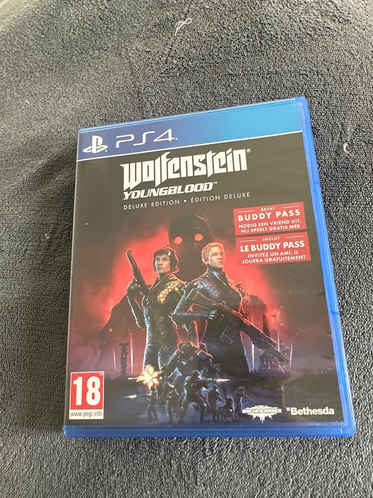 Wolfenstein Youngblood Deluxe Edition PS4, Spelcomputers en Games, Games | Sony PlayStation 4, Zo goed als nieuw, Shooter, 2 spelers