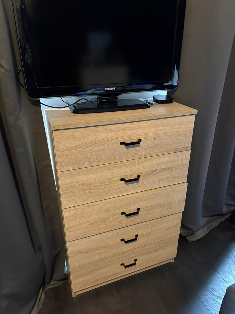 Ladekast 5 lades, Huis en Inrichting, Kasten | Ladekasten, Ophalen, 50 tot 100 cm, Zo goed als nieuw, 3 of 4 laden