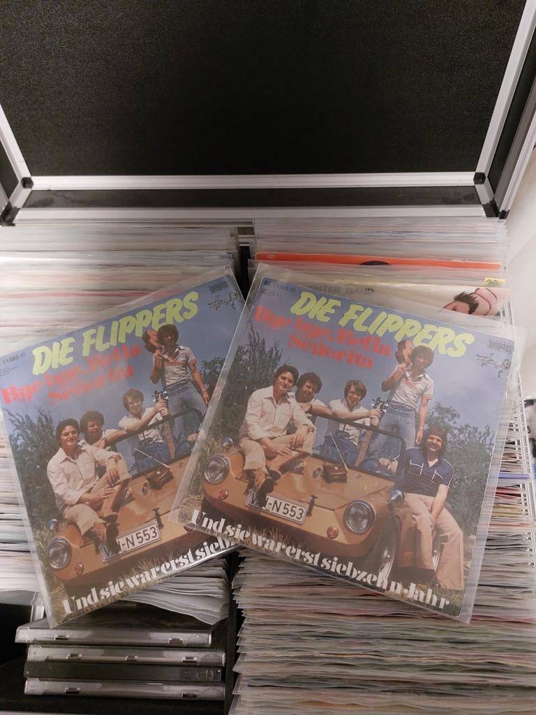 2x singel flippers, Cd's en Dvd's, Vinyl | Verzamelalbums, Ophalen of Verzenden, Zo goed als nieuw, Overige formaten, Overige genres