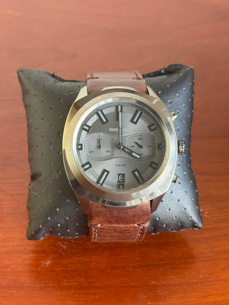 Diesel horloge, Overige merken, Leer, Polshorloge, Ophalen of Verzenden