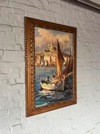 Schilderij groot kunsteerk barok lijst goud hout kunst, Ophalen