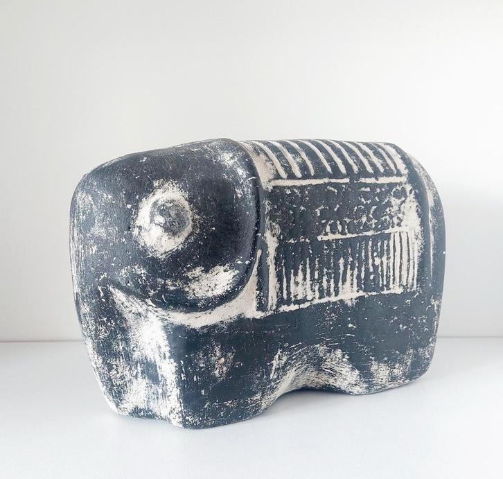 Olifant design beeld-sculptuur, Antiek en Kunst, Kunst | Designobjecten, Ophalen of Verzenden