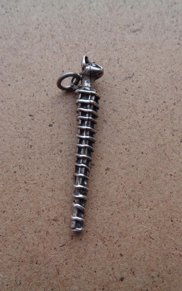 zilveren Egyptische hanger [556], Verzenden, Zo goed als nieuw, Zilver, Zilver