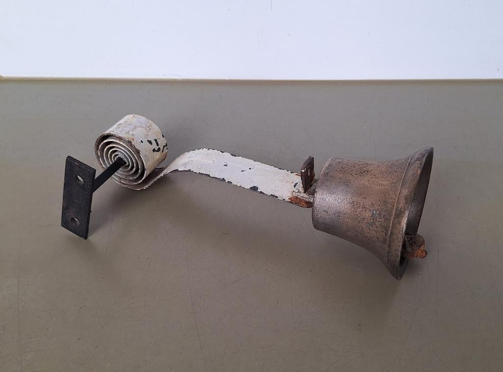 div vintage deurbel tafelbel hand-bel messing koper brons, Ophalen of Verzenden