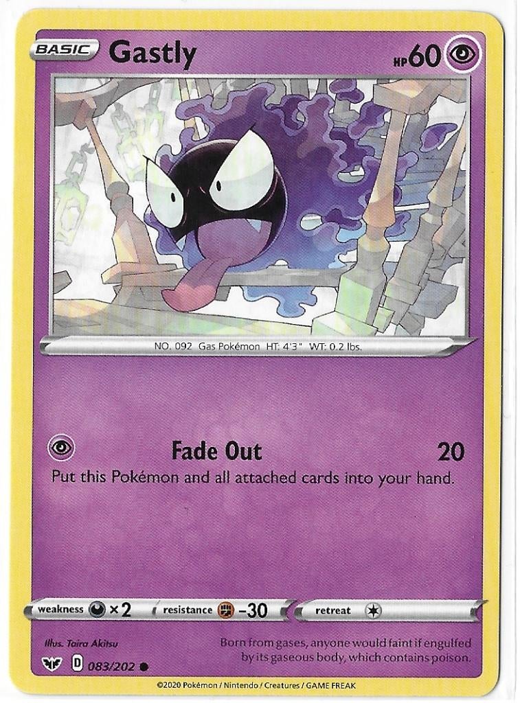 Sword & Shield,  Gastly [common] 83/202, Ophalen of Verzenden, Nieuw, Losse kaart