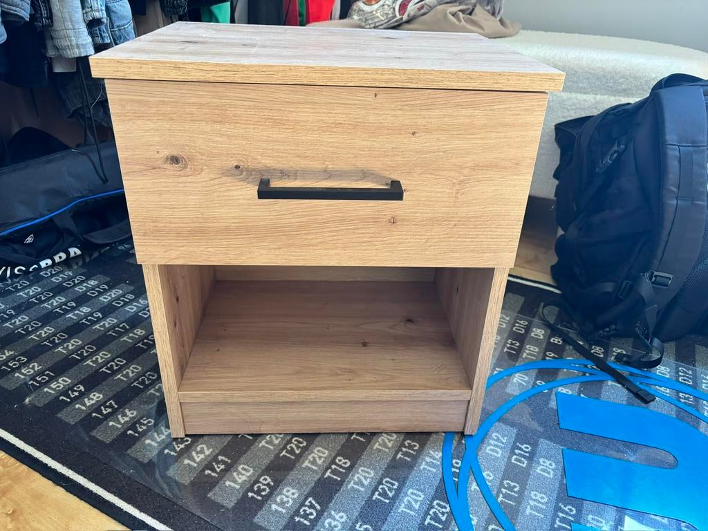 Nachtkastje hout, Ophalen of Verzenden, Zo goed als nieuw, Minder dan 45 cm, Minder dan 55 cm