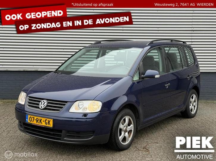 Volkswagen Touran 1.6 TREKHAAK, APK NIEUW, Auto's, Volkswagen, Bedrijf, Te koop, Touran, ABS, Airbags, Airconditioning, Alarm