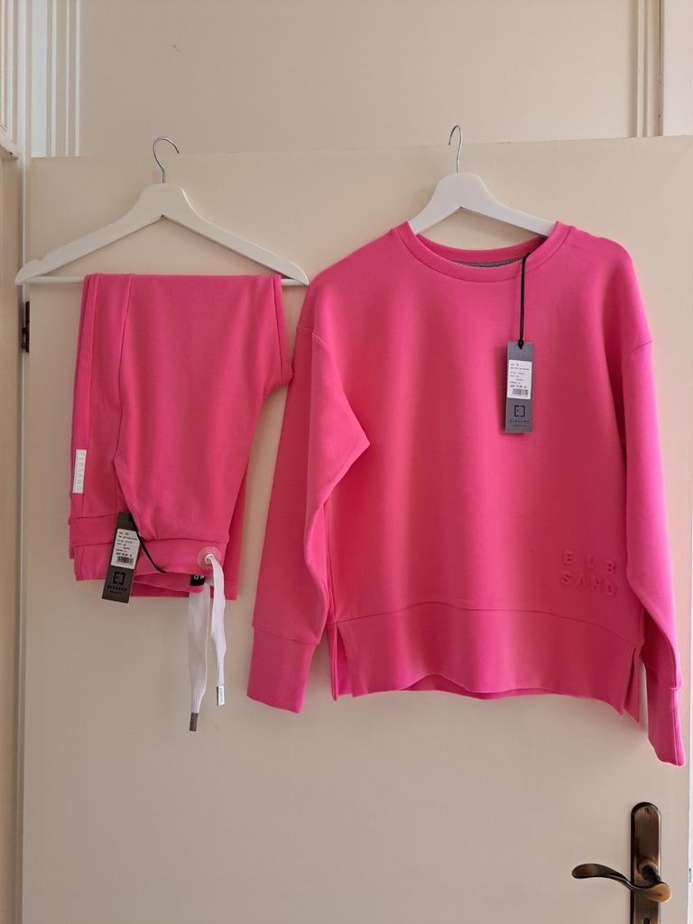 Nieuw! Joggingpak ELBSAND Pink L, Kleding | Dames, Huispakken, Maat 38/40 (M), ELB SAND, Nieuw, Ophalen of Verzenden