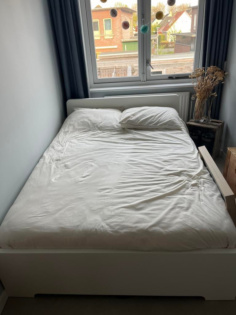 Ikea bed, Ophalen, Zo goed als nieuw, Tweepersoons, 140 cm