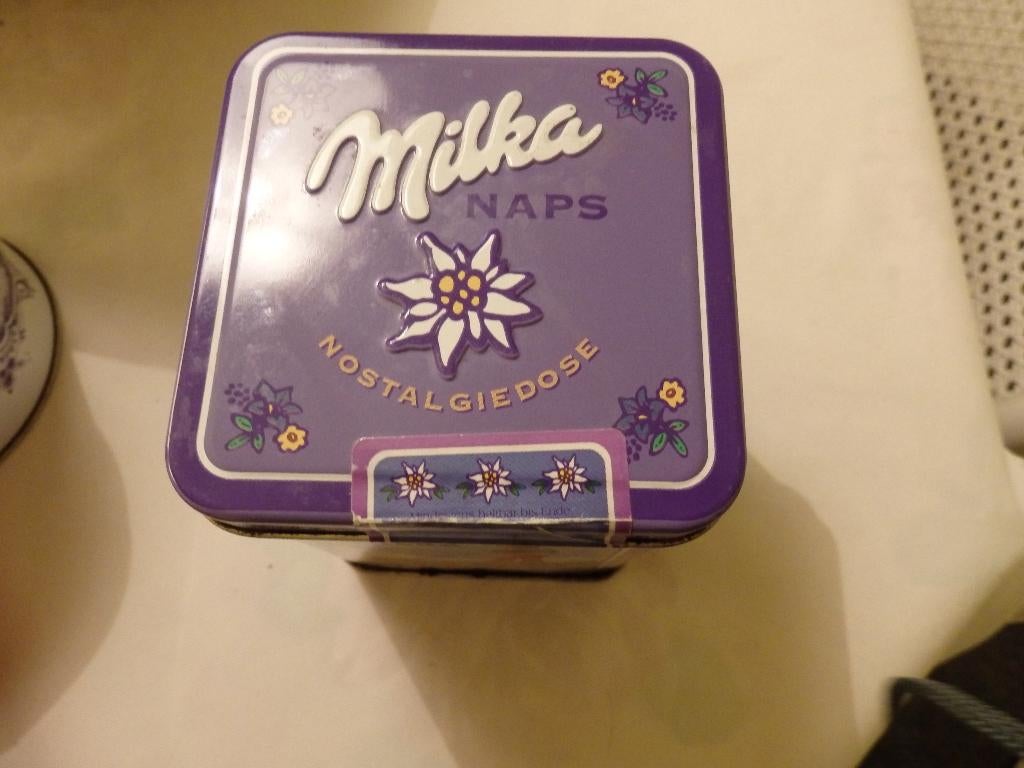 Trommeltje Milka, Ophalen of Verzenden, Zo goed als nieuw, Gebruiksvoorwerp