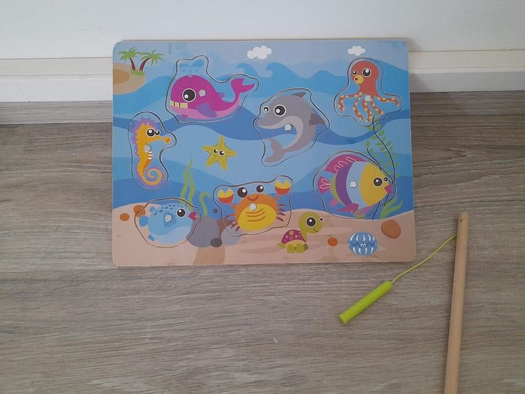 Puzzel met hengel, Ophalen of Verzenden, Zo goed als nieuw